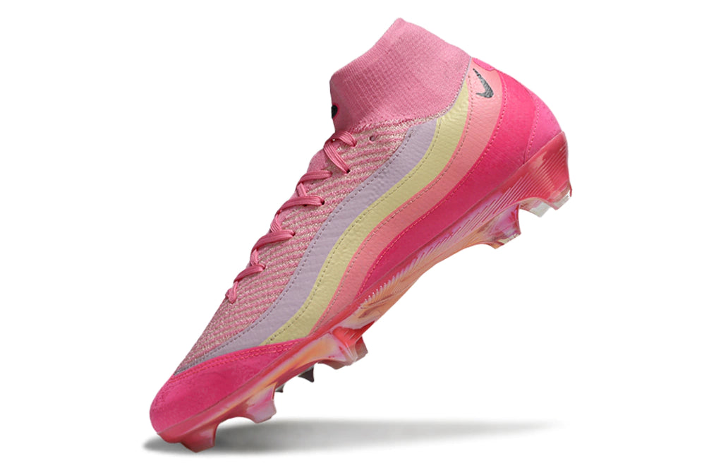 Chuteira Nike Air Zoom Mercurial Superfly 10 Elite Campo - Rosa