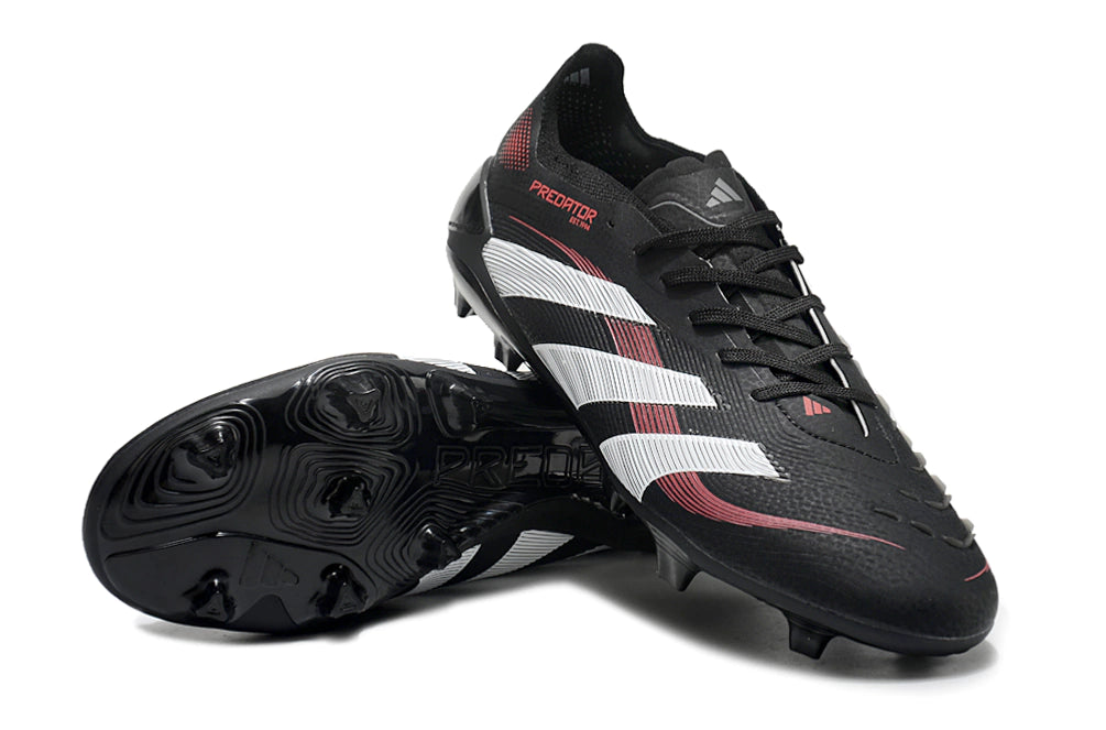 Chuteira Adidas Predator Elite 25 Campo FG - Preto/Branco