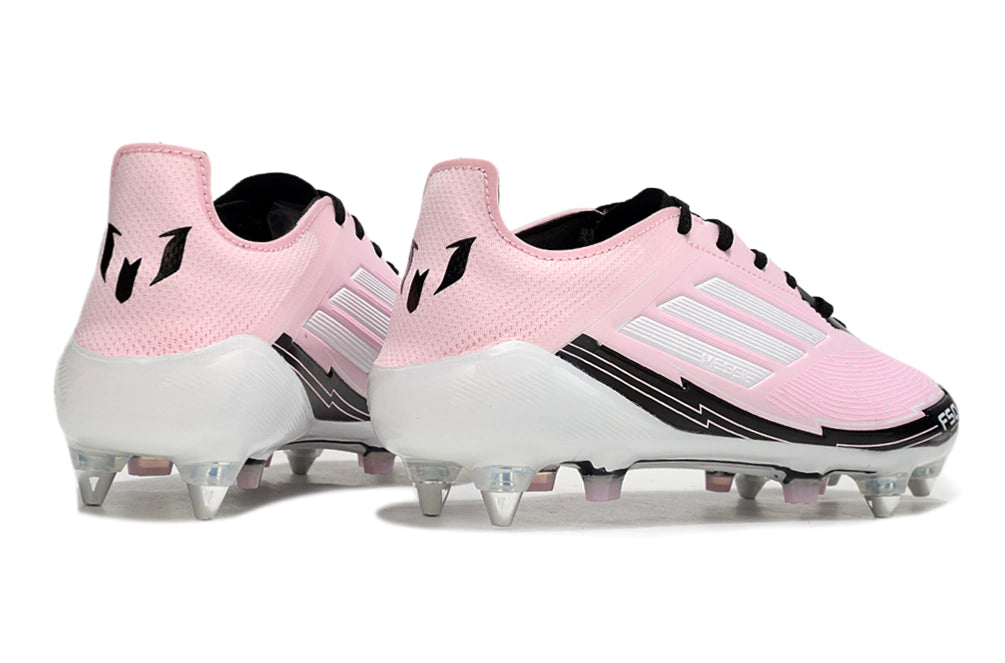 Chuteira Adidas F50 X Campo SG - Rosa/Preto/Branco