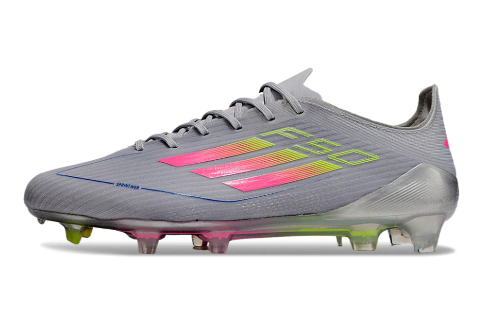 Chuteira Adidas F50 X Campo - Cinza/Rosa