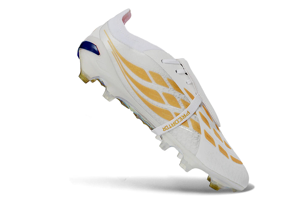 Chuteira Adidas Predator Tongue 26 Elite FG - Branco