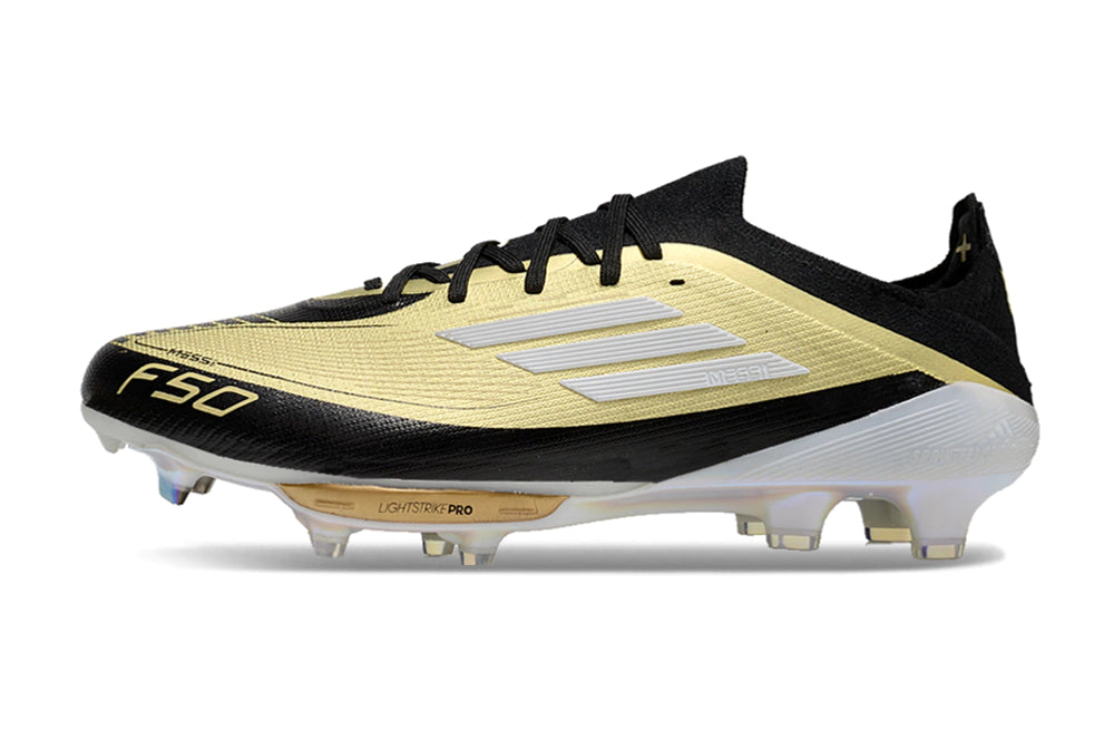 Chuteira Adidas F50.1 Elite Campo - Preto/Dourado