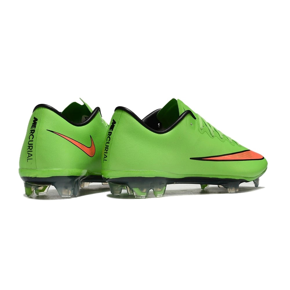 Chuteira Nike Mercurial Vapor 10 FG - Verde/Laranja