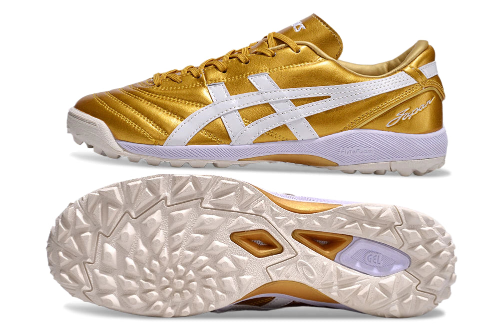 Chuteira Asics Japan Society - Dourado/Branco
