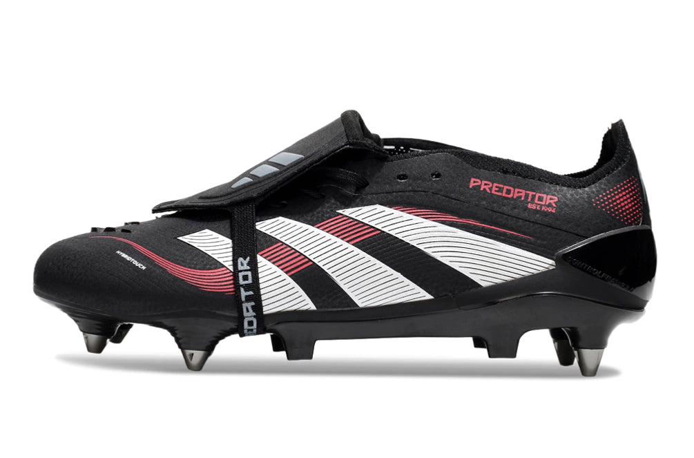 Chuteira Adidas Predator 25 Elite Tongue SG - Preto/Branco