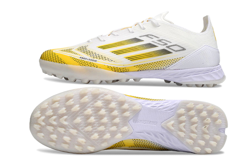 Chuteira Adidas X F50 Pro Society - Branco/Amarelo