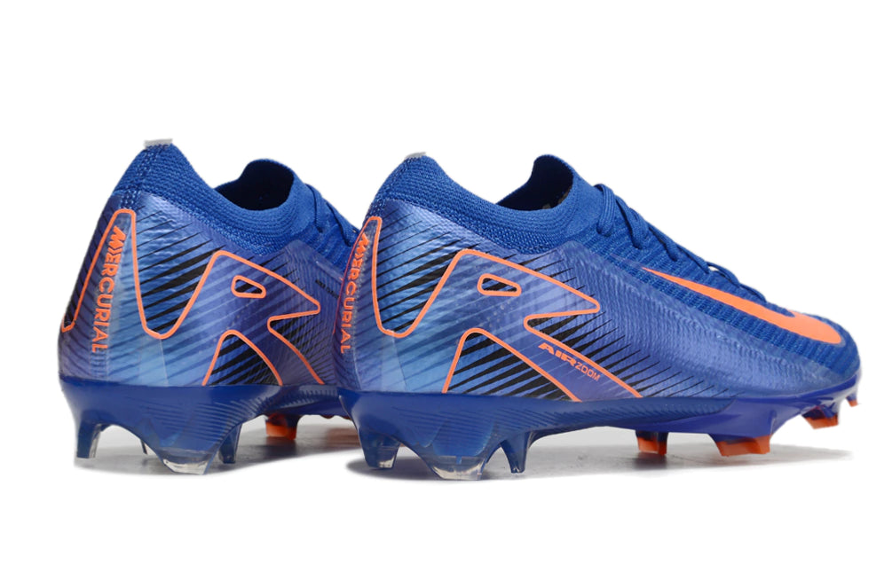 Chuteira Nike Air Zoom Mercurial Vapor 16 Elite FG - Azul/Laranja