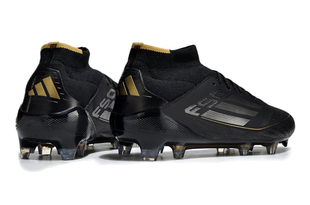 Chuteira Adidas F50 Elite Mid Campo - Preto/Dourado