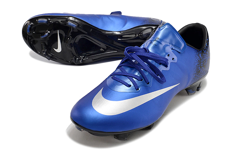 Chuteira Nike Mercurial Vapor 10 FG - Azul/Preto