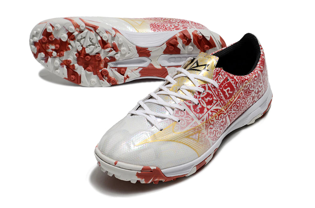 Chuteira Mizuno Alpha Made in Japan Society - Vermelho/Branco