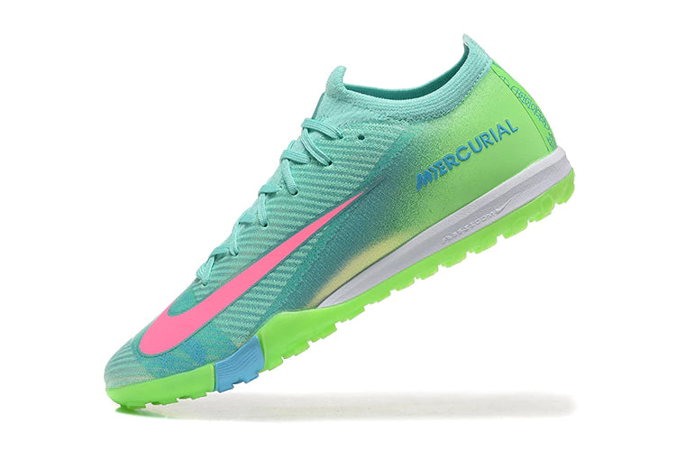 Chuteira Nike Mercurial Vapor 16 Elite Society - Verde/Azul/Rosa
