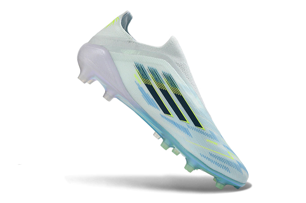 Chuteira Adidas F50 X Laceless Campo - Azul/Branco