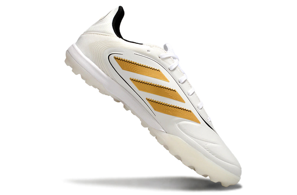 Chuteira Adidas Copa Pure 3 Society - Branco/Dourado