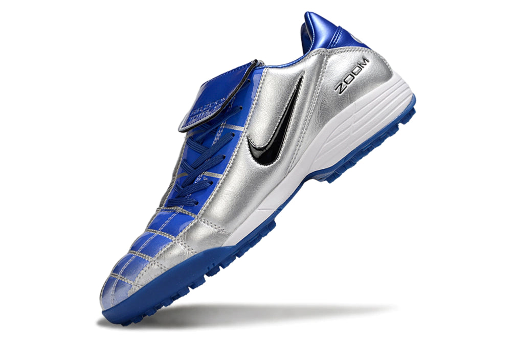 Chuteira Nike Total 90 Society - Prata/Azul