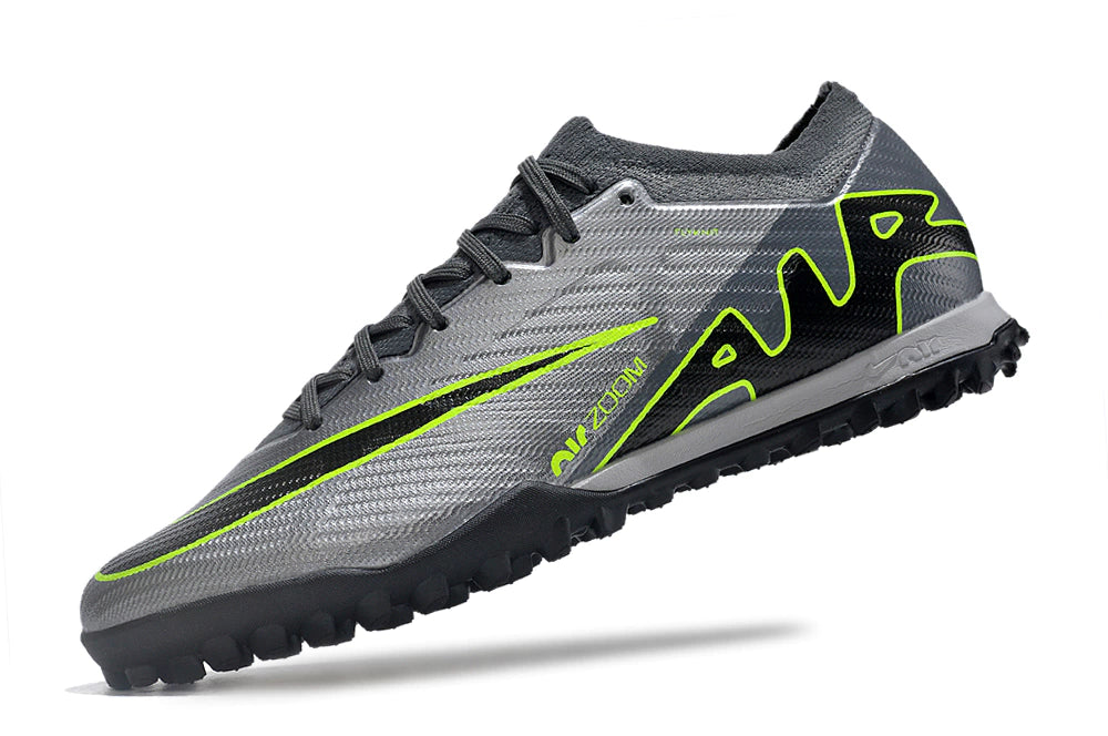 Chuteira Nike Mercurial Vapor 15 Elite Society - Cinza/Verde