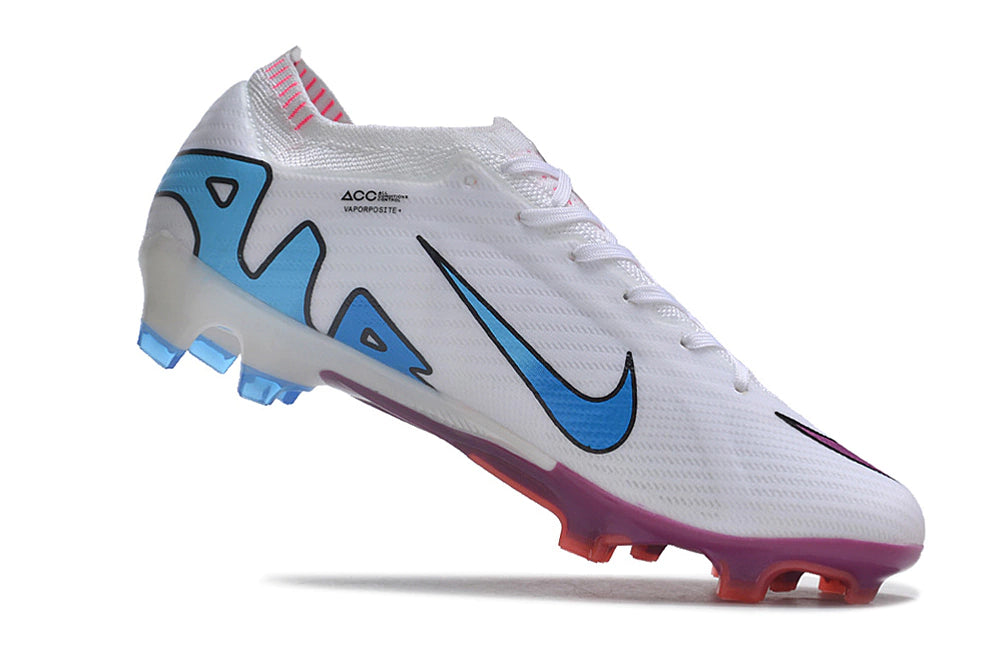 Chuteira Nike Air Zoom Mercurial Vapor 15 Elite FG - Branco/Rosa