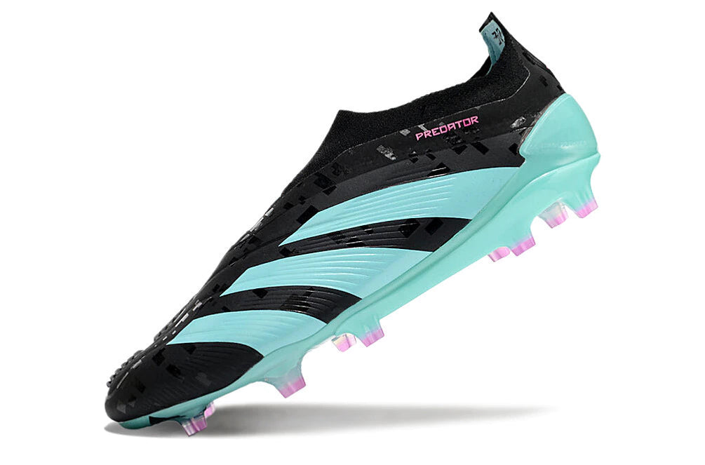 Chuteira Adidas Predstrike Elite Laceless Campo - Preto/Azul