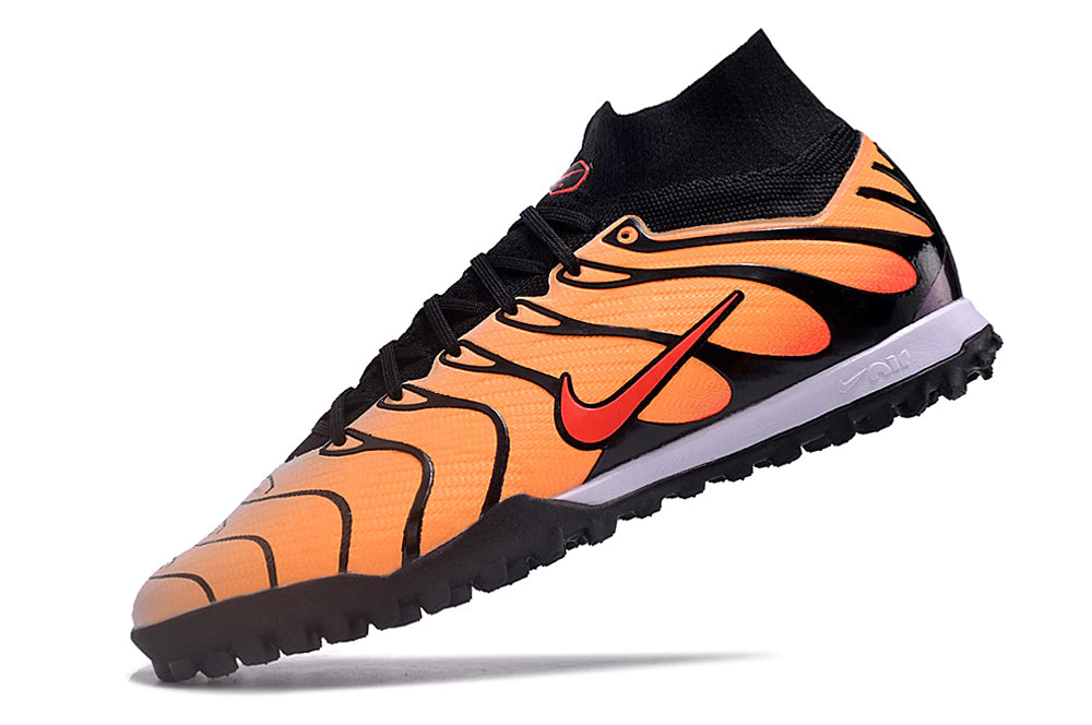 Chuteira Nike Mercurial Superfly 9 Elite Society - Laranja/Preto