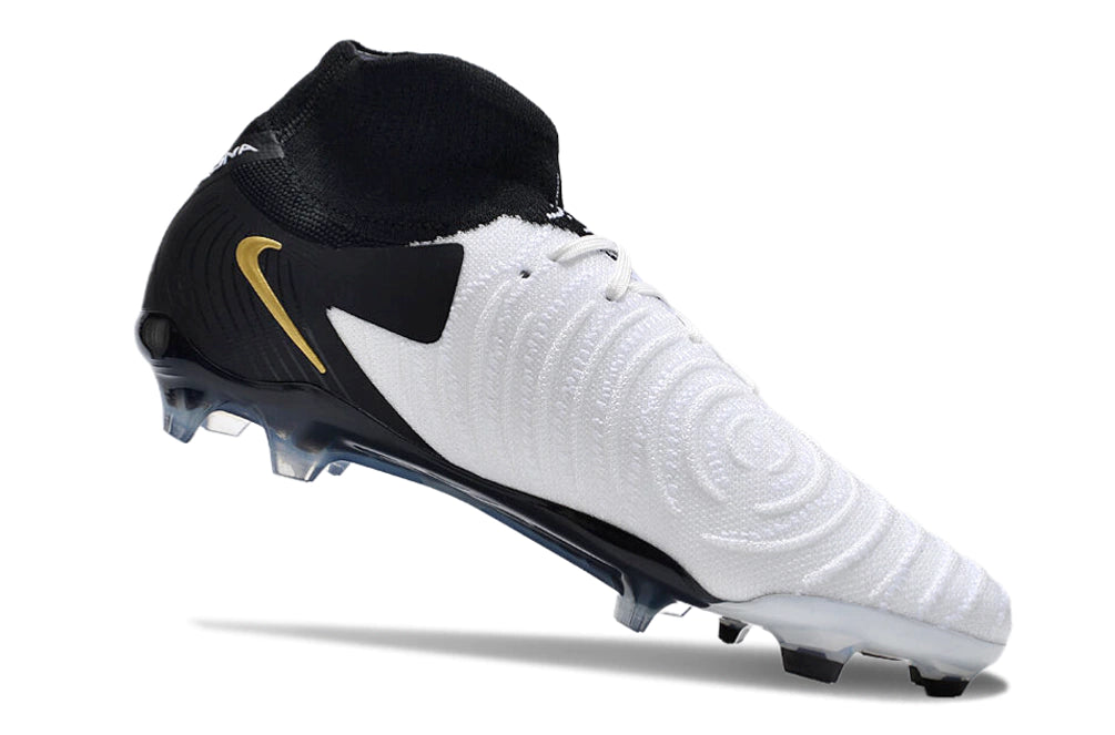 Chuteira Nike Campo Phantom Luna 2 Elite Campo FG - Branco/Preto