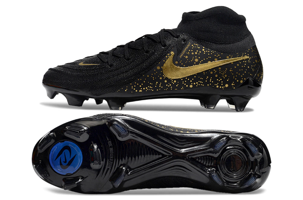Chuteira Nike Phantom Luna 2 Elite Campo FG - Preto/Dourado