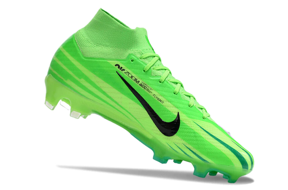 Chuteira Nike Air Zoom Mercurial Superfly 9 Elite Campo - Verde/Preto