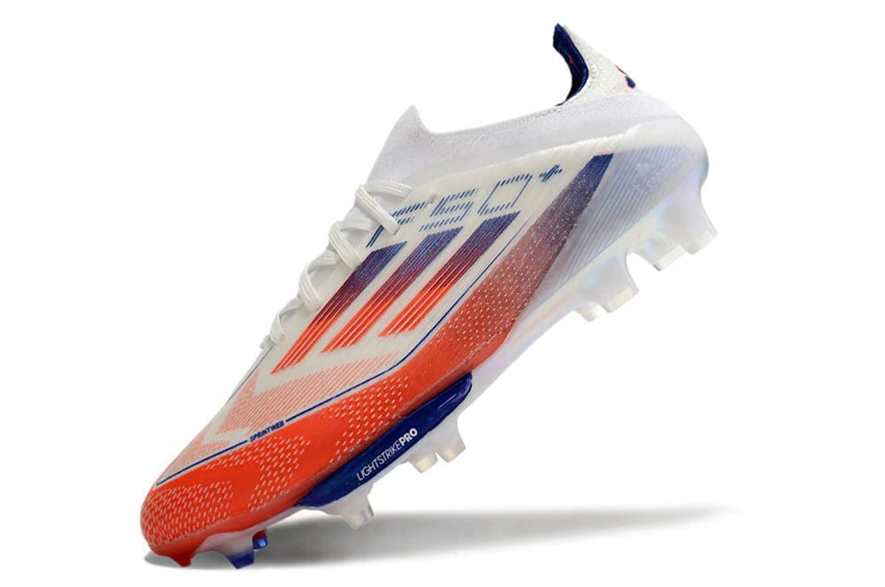 Chuteira Adidas F50.1 Elite Campo - Branco/Laranja
