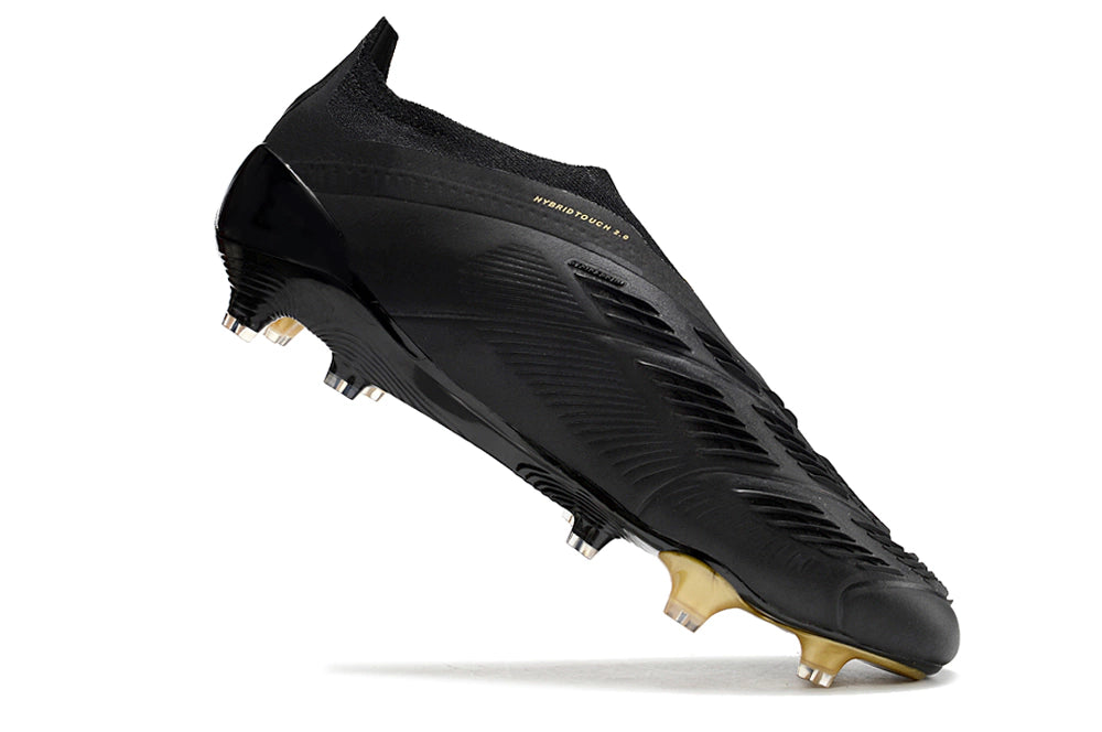 Chuteira Adidas Predstrike Elite Laceless Campo - Preto/Dourado