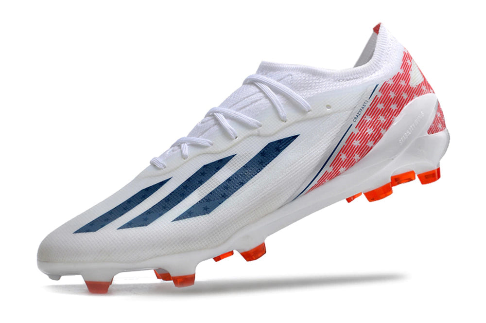 Chuteira Adidas X CrazyFast.1 FG - Branco/Azul