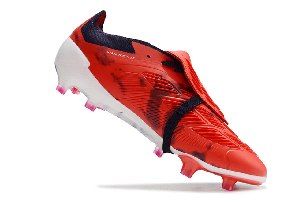 Chuteira Adidas Predstrike Elite Campo - Vermelho/Branco + Brinde