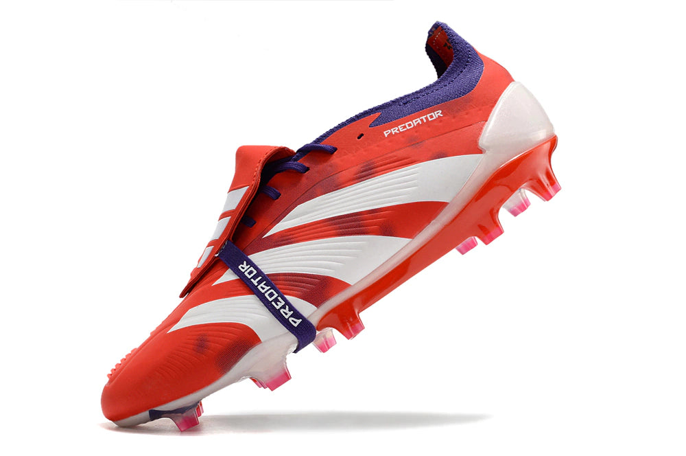 Chuteira Adidas Predstrike Elite Campo - Vermelho/Branco