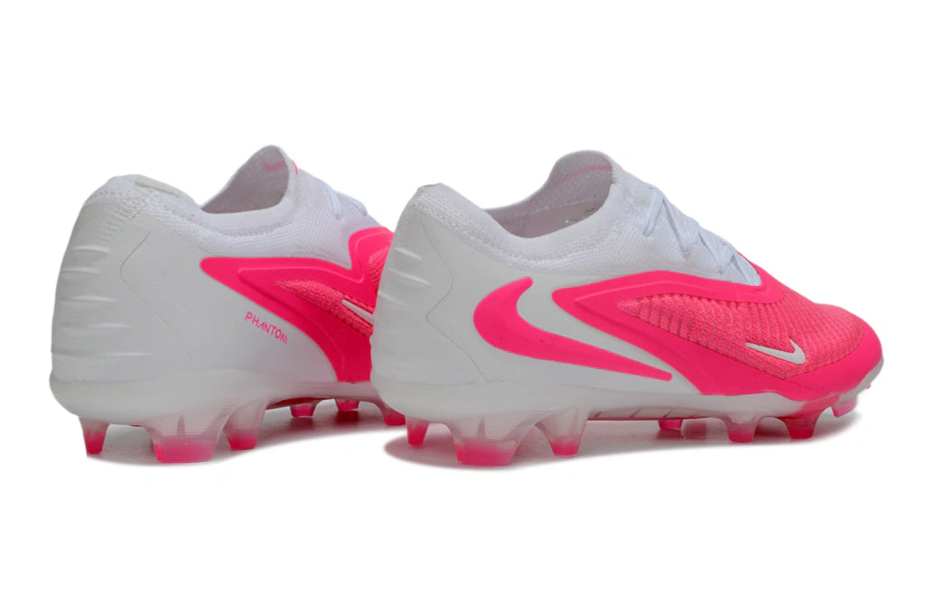 Chuteira Campo NIKE Phantom 6 Elite FG - Branco/Rosa