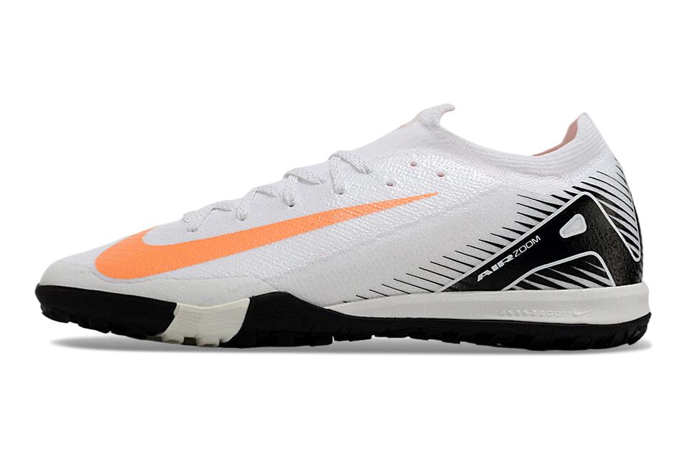Chuteira Nike Mercurial Vapor 16 Elite Society - Branco/Preto/Laranja