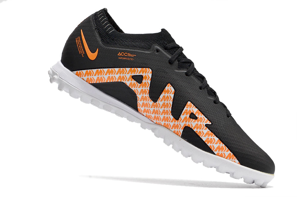 Chuteira Nike Mercurial Vapor Air Zoom 15 Elite Society - Preto/Laranja