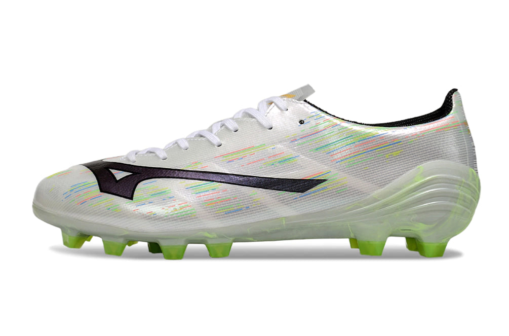 Chuteira Mizuno Alpha Japan FG - Branco/Preto
