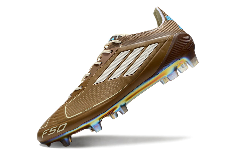Chuteira Adidas F50 X Campo - Marrom/Branco