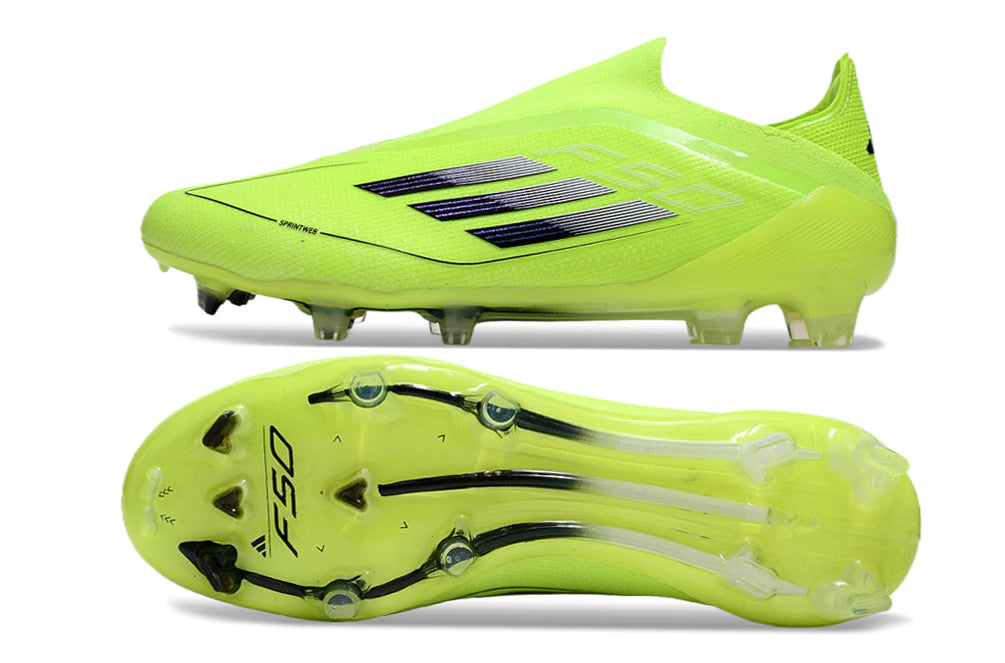 Chuteira Adidas F50 X Laceless Campo - Verde/Preto