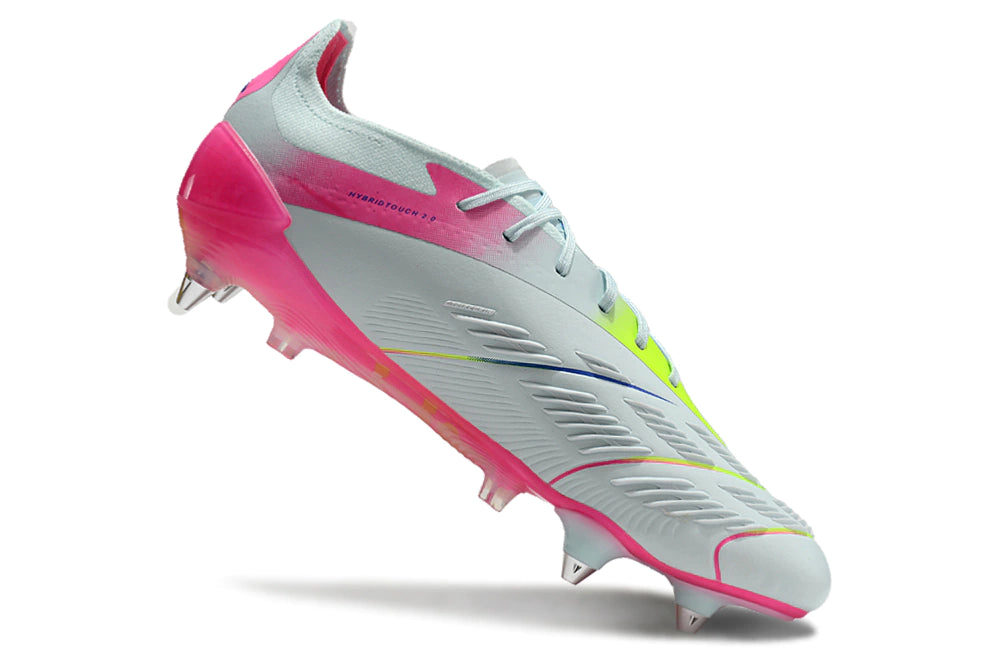 Chuteira Adidas Predator Elite SG - Azul/Rosa