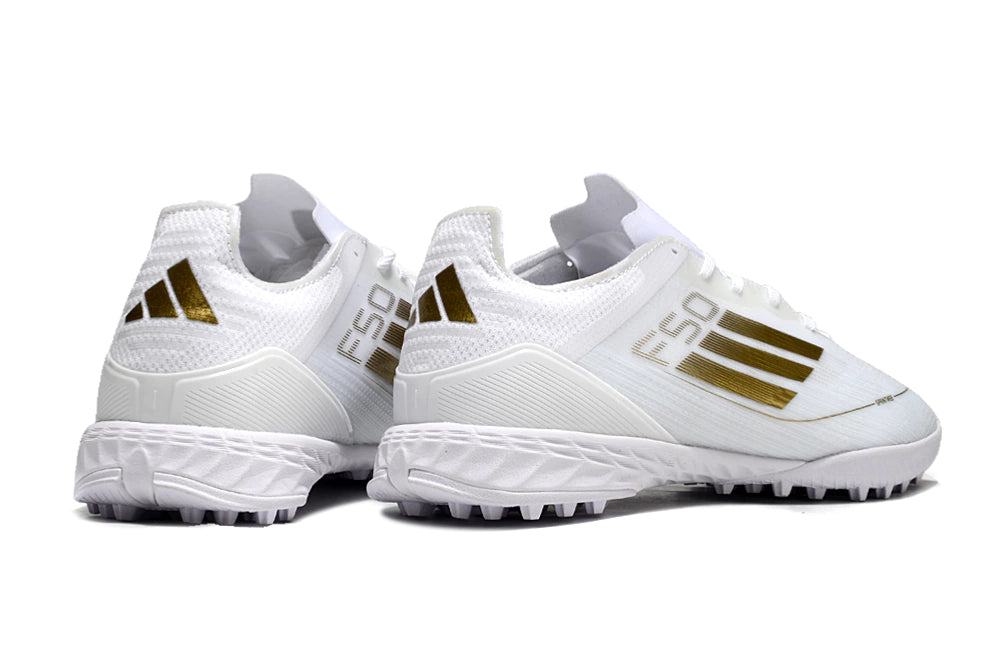 Chuteira Adidas X F50 Pro Society - Branco/Dourado