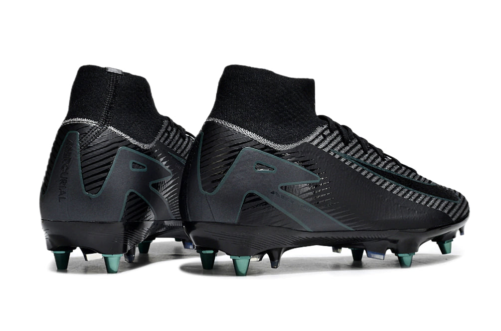 Chuteira Nike Air Zoom Mercurial Superfly 10 Elite SG - Preto/Azul/Branco