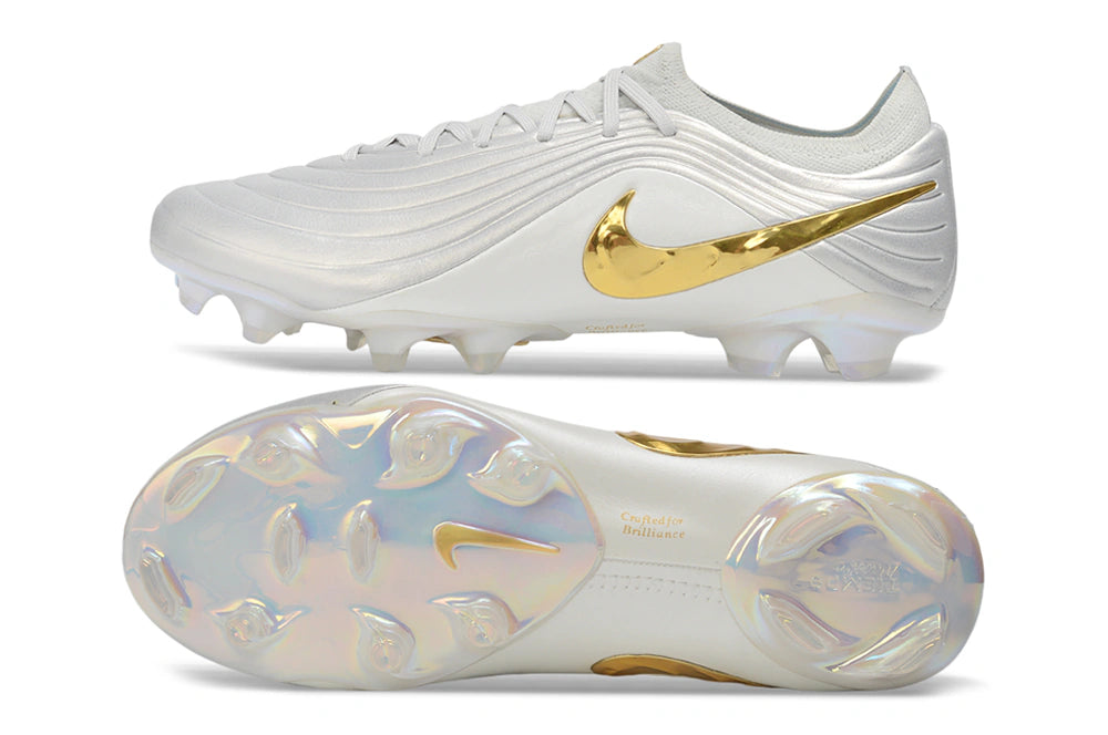 Chuteira Nike Tiempo Maestro Elite FG - Branco/Dourado