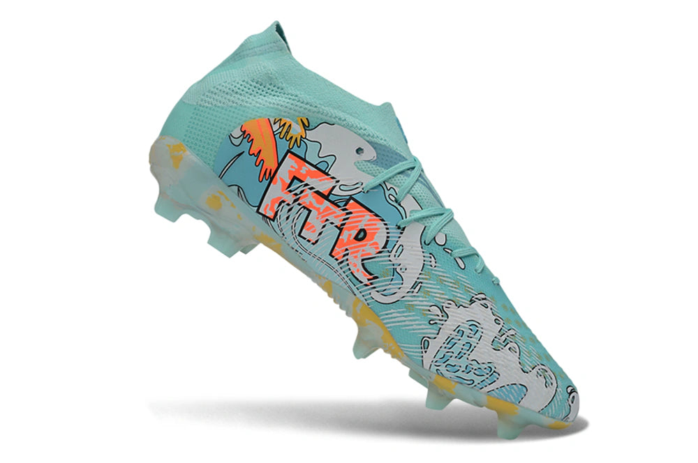 Chuteira Puma Future 8 Ultimate Low Campo FG - Azul