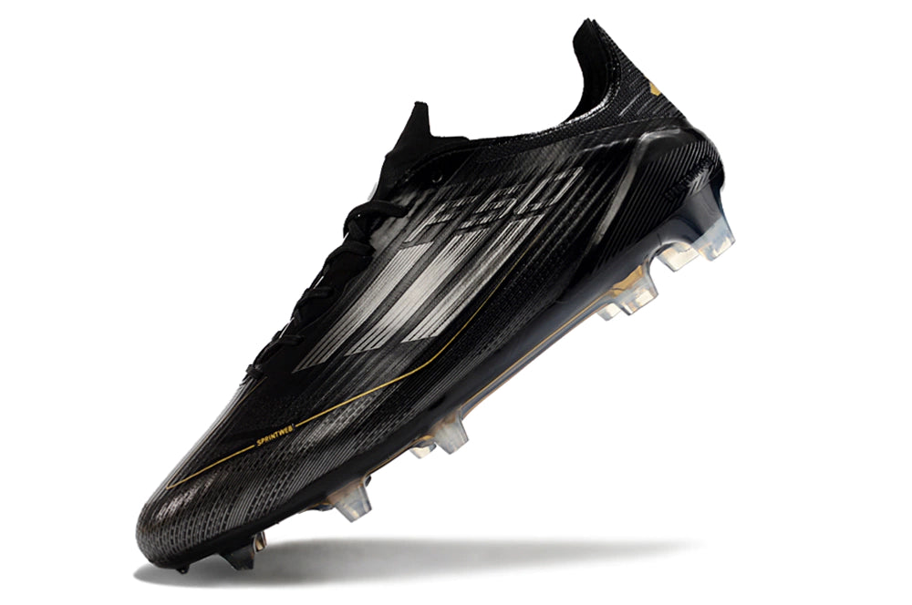 Chuteira Adidas F50 X Campo - Preto/Dourado