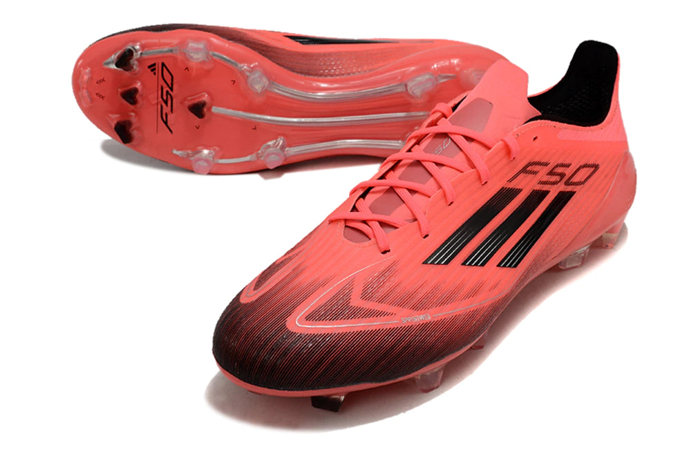 Chuteira Adidas F50 X Campo - Preto/Vermelho