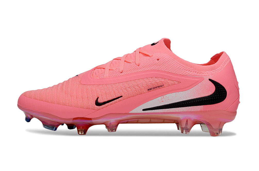 Chuteira Campo NIKE Phantom 6 Elite FG - Rosa/Preto