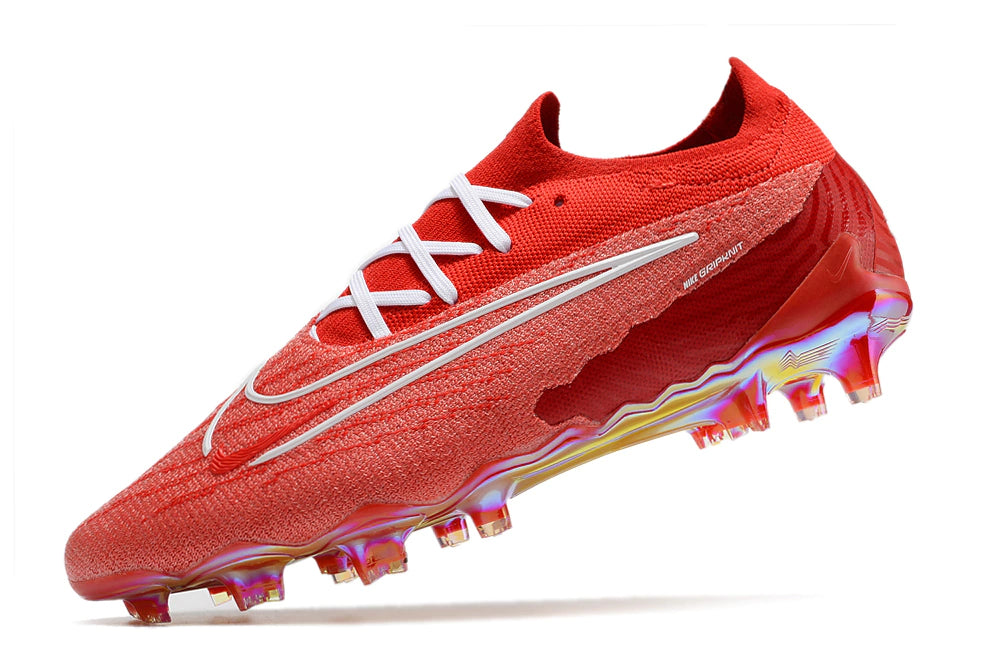 Chuteira Nike Campo Phantom GX Elite FG - Vermelho/Branco