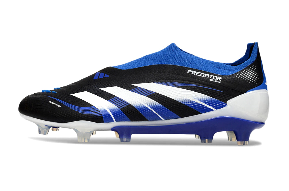 Chuteira Adidas Predator Elite 25 Laceless Campo - Preto/Azul