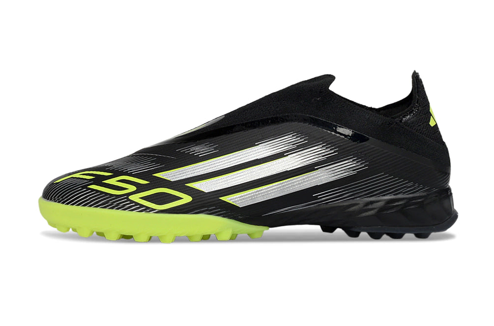 Chuteira Adidas F50 Pro Laceless Society - Preto/Verde
