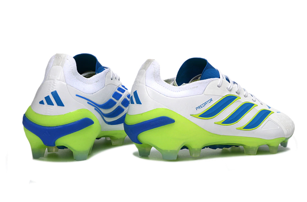 Chuteira Adidas Predator Elite 26 Campo FG - Azul/Verde