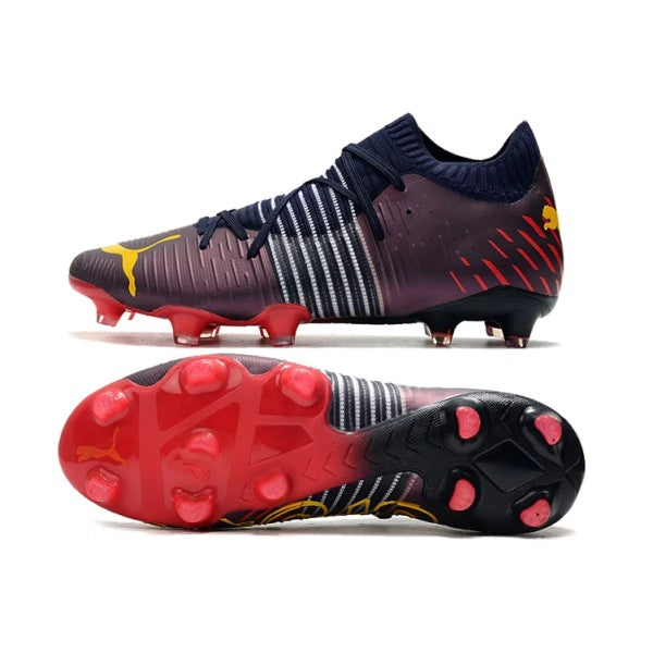 Chuteira Puma Future Z 1.1 Campo FG/AG - Preto/Vermelho