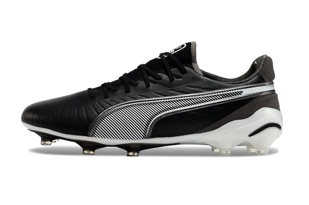Chuteira Puma King Ultimate X FG - Preto/Branco
